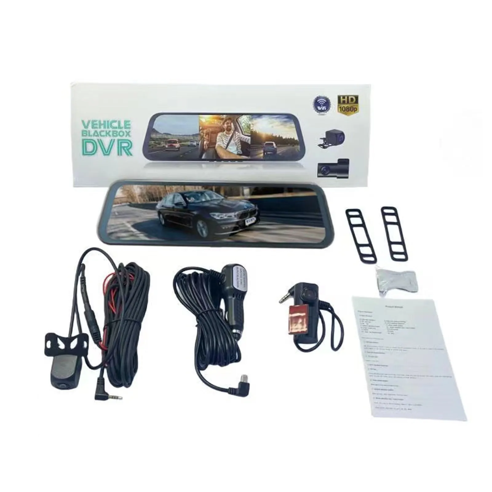 3 Channel Dash Cam 1080P HD Full Touch Screen 170 Degrees Wide