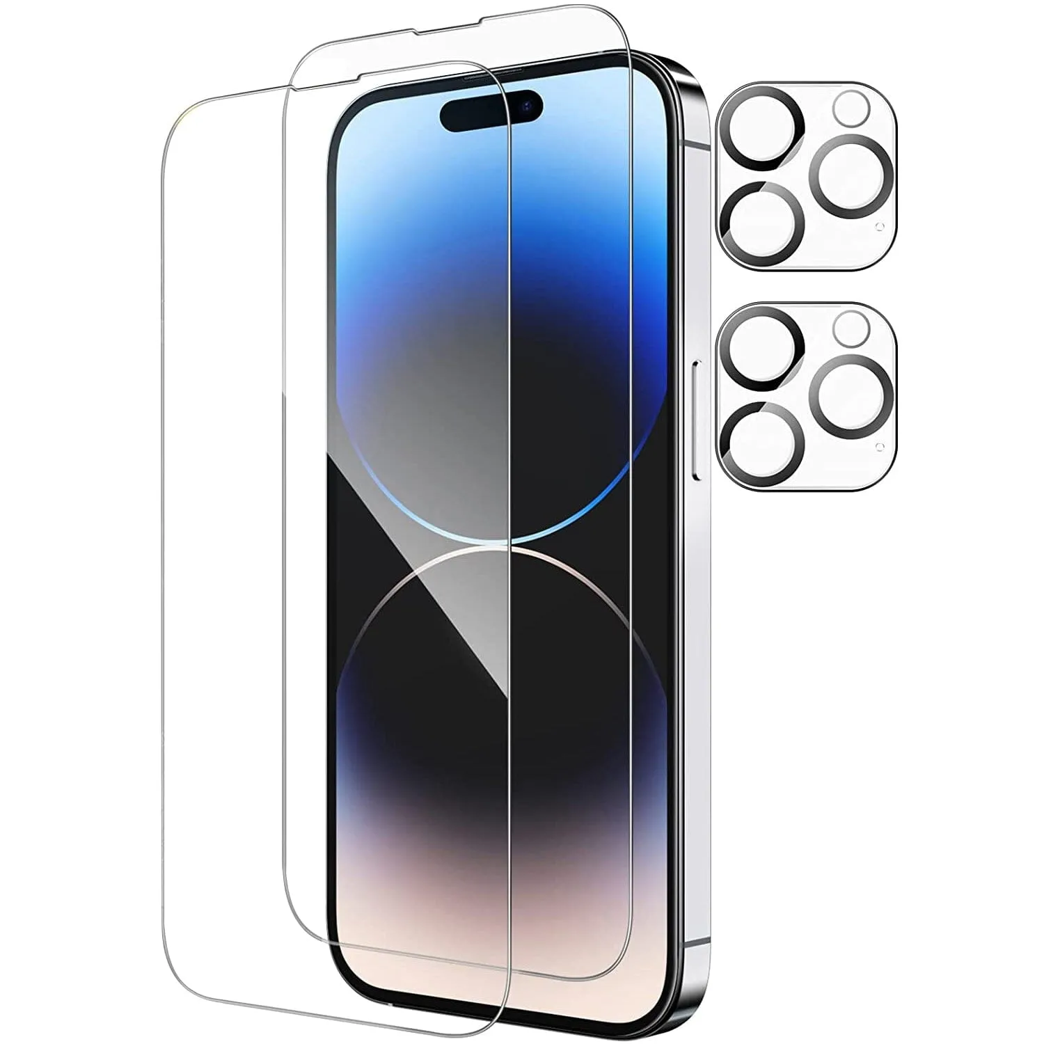 4-Pack: Clear Screen and Camera Lens Protector Set