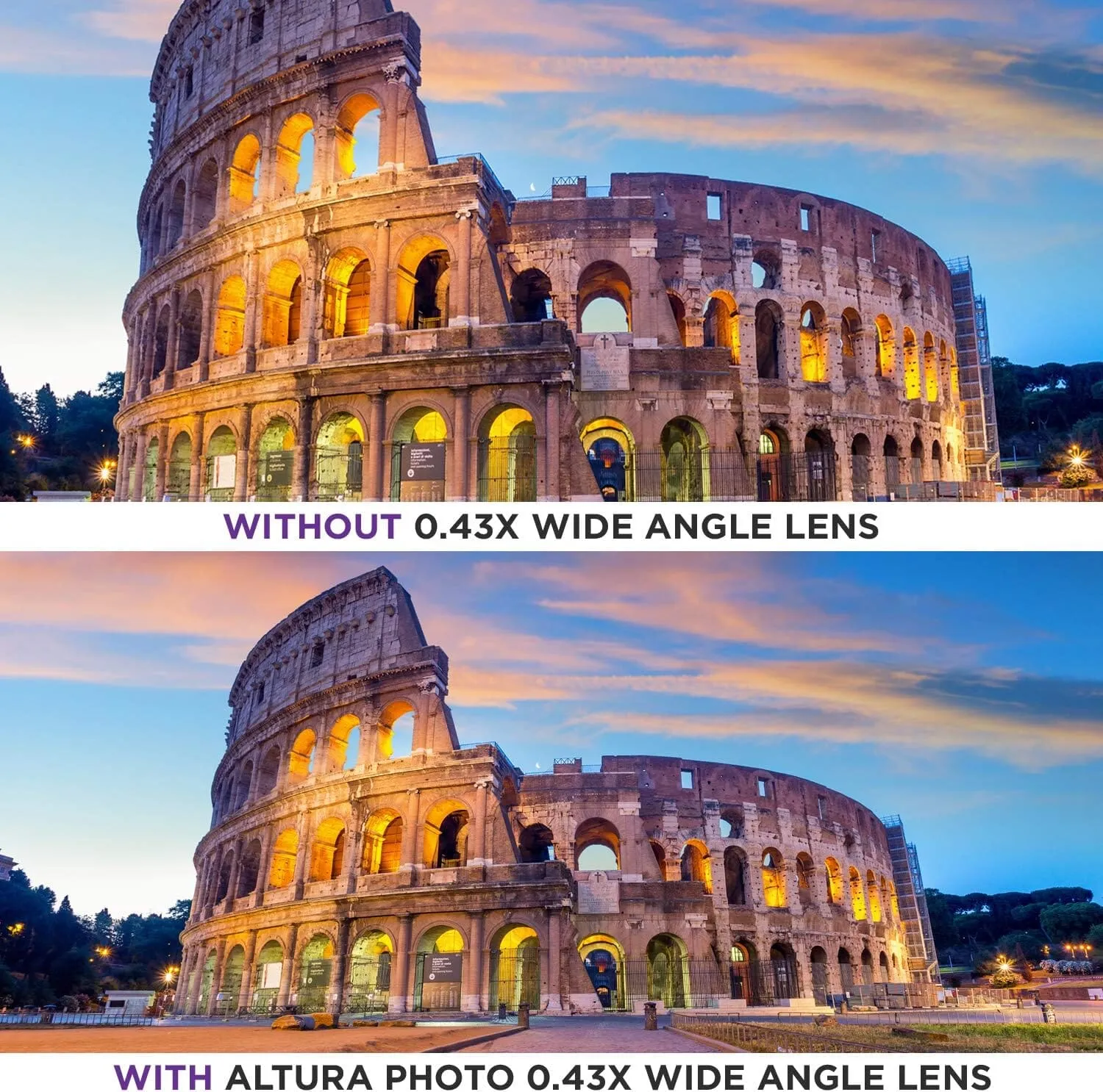 52MM 0.43x Altura Photo Professional HD Wide Angle Lens (w/Macro Portion) for Nikon  (Refurbished)