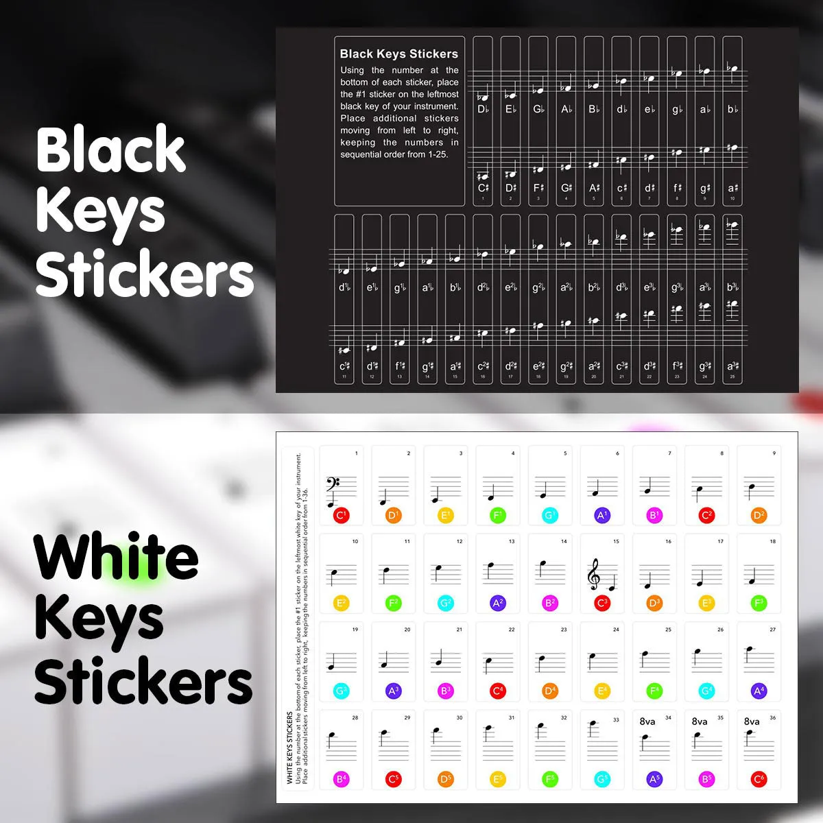 61-Key LED Piano Keyboard, 255 Timbres, Stand - Karrera