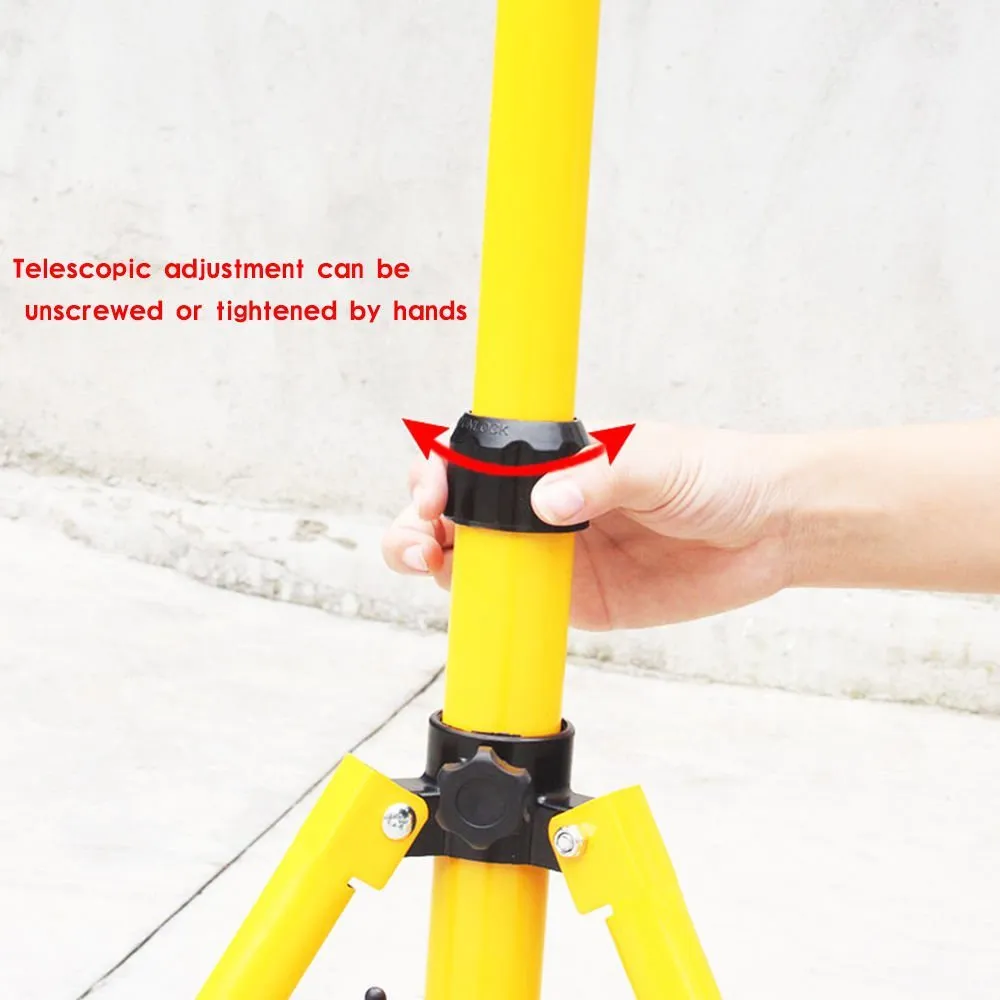Adjustable Double Head Flood Light Tripod Stand with 1 for 2 Connector