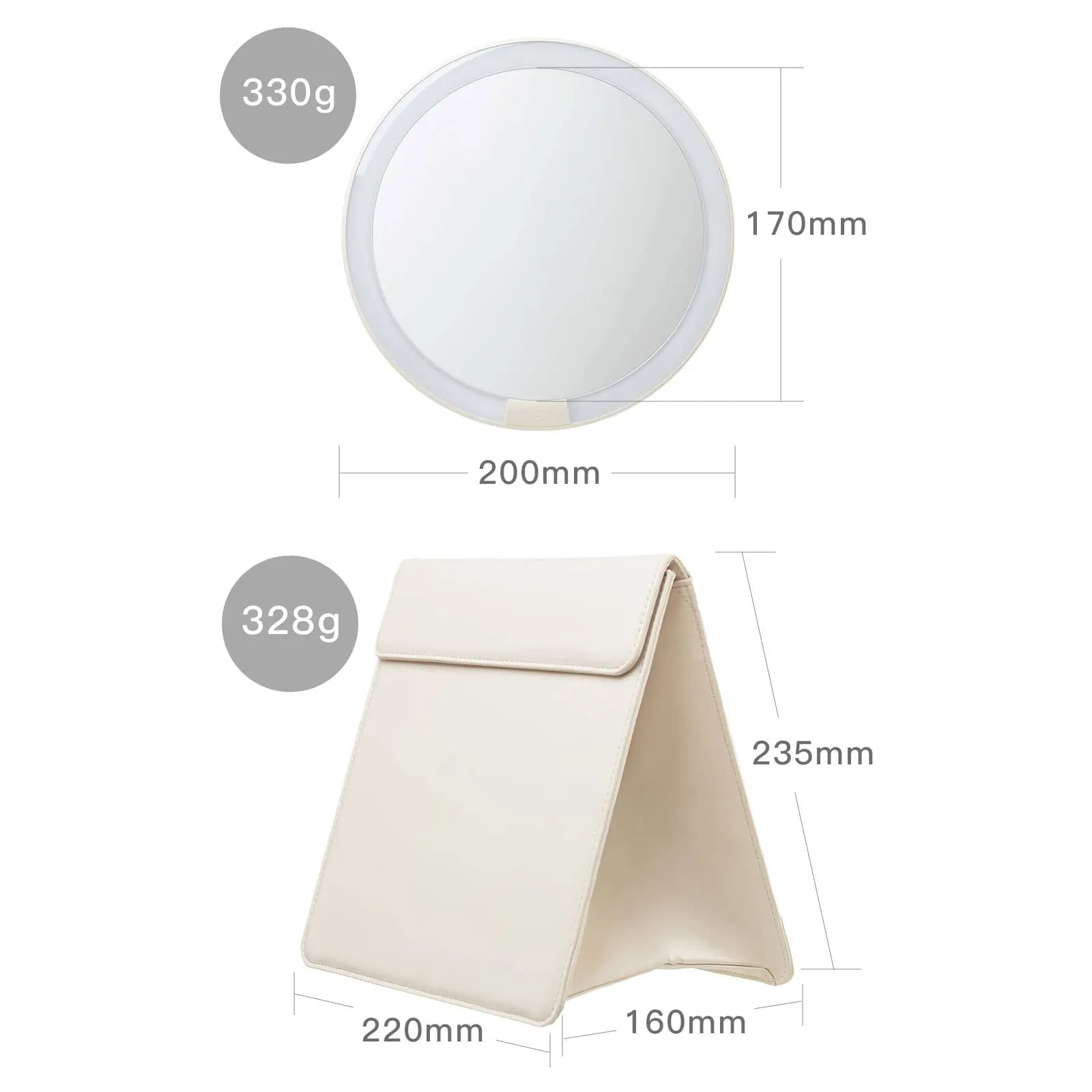 AMIRO M1 Magnetic LED Makeup Mirror