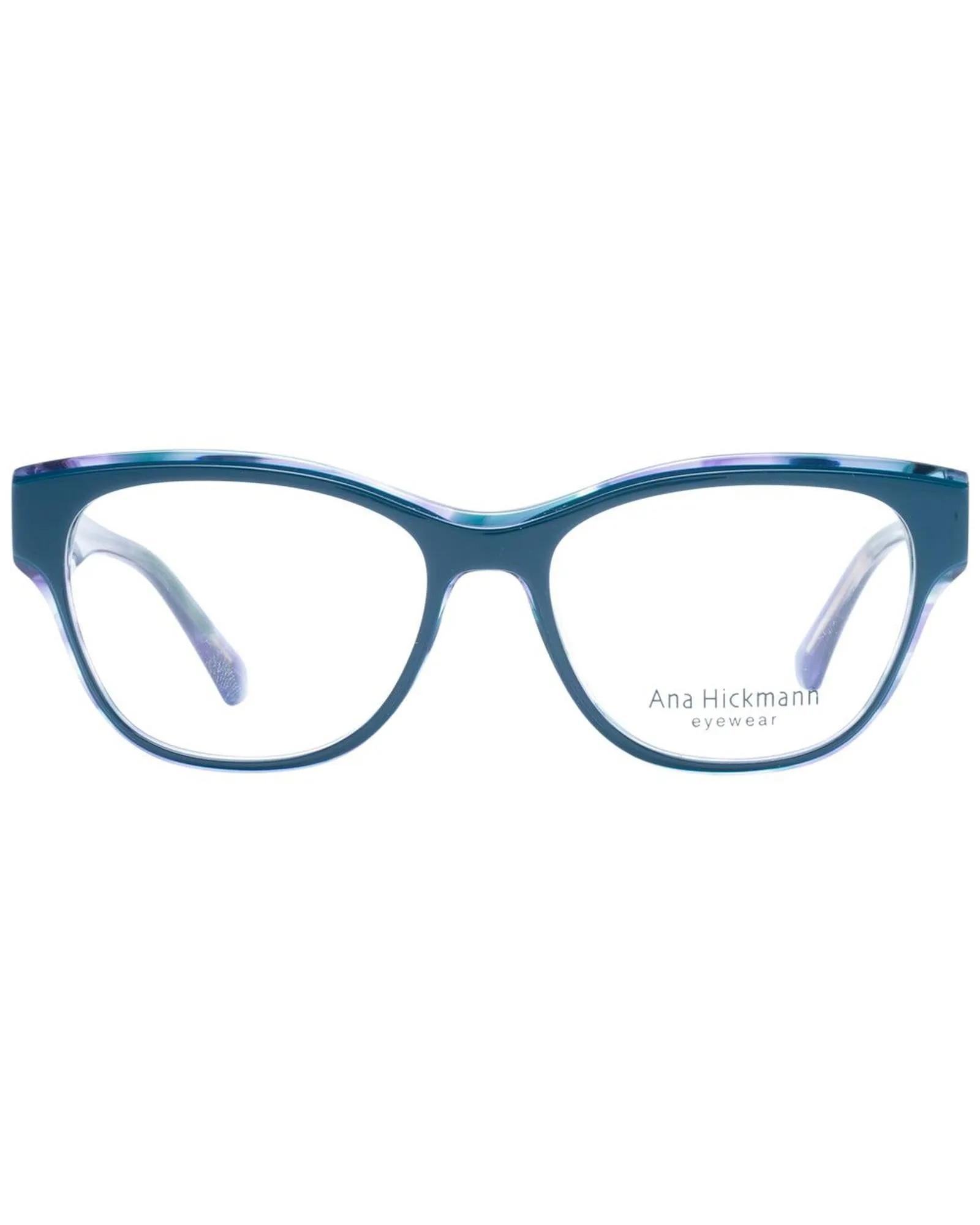 Ana Hickmann Cat Eye Eyeglasses Teal Marble AN7103