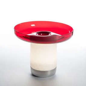 Artemide Bontà LED portable table lamp with plate diam. 26 cm.