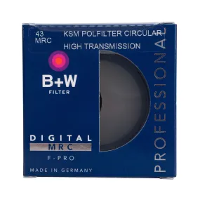 B W  43mm F-Pro Kaesemann High Transmission Circular Polarizer MRC Filter