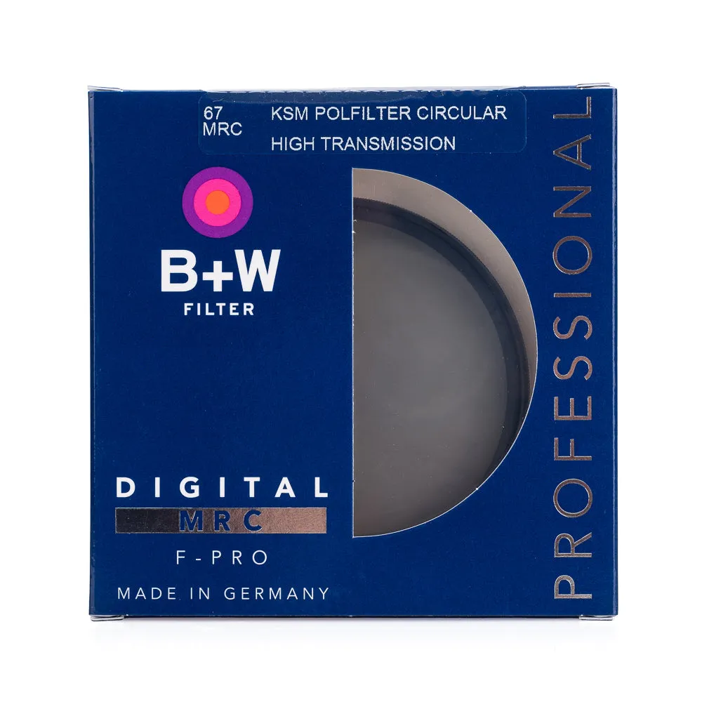 B W  67mm F-Pro Kaesemann High Transmission Circular Polarizer MRC Filter