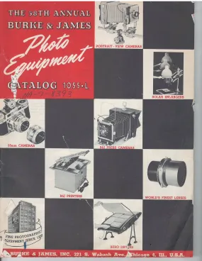 BURKE & JAMES Catalog 1955 - 96 Pages - Great Vintage Content and Price History