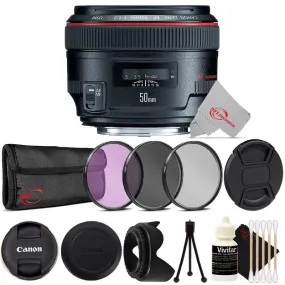 Canon EF 50mm f/1.2 to f/16 L USM Lens for Canon DSLR Cameras   Filter Accessory Kit