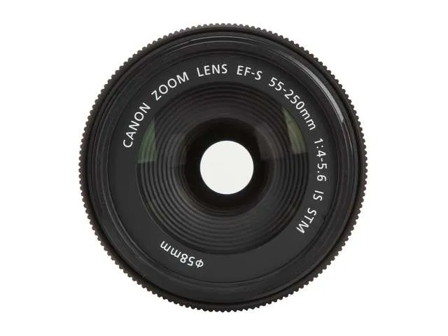 Canon EF-S 55-250mm f/4-5.6 IS STM Lens Zoom Lens with Tripod 3 Filters Hood Kit for EOS 70D, Rebel T3, T3i, T4i, T5, T5i, SL1 DSLR Cameras