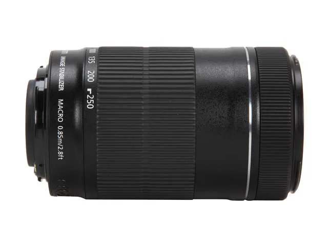 Canon EF-S 55-250mm f/4-5.6 IS STM Lens Zoom Lens with Tripod 3 Filters Hood Kit for EOS 70D, Rebel T3, T3i, T4i, T5, T5i, SL1 DSLR Cameras