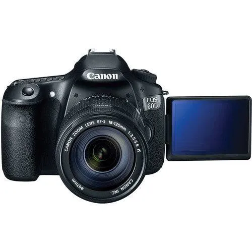 Canon EOS 60D DSLR Camera w/Canon 18-135mm EF-S IS Lens USA