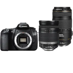Canon EOS 60D DSLR Camera with 18-200mm and 70-300mm Lenses Kit