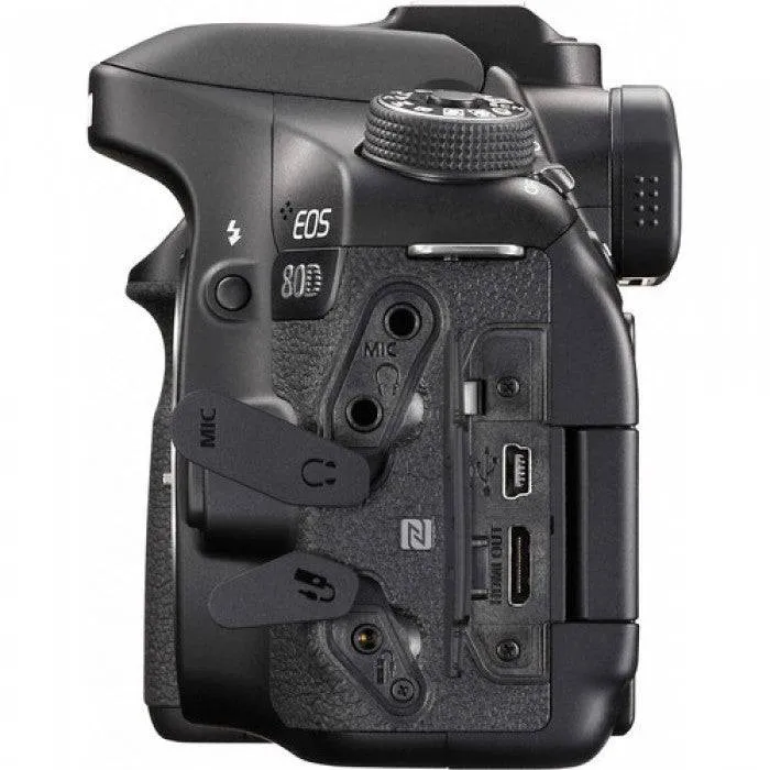 Canon EOS 80D DSLR Camera Bundle (Body Only)w/ Wideangle&amp;Telephoto Lenses|LED Light 2 PC 32 Cards|Microphone|Case|X-Grip|Starter Bundle