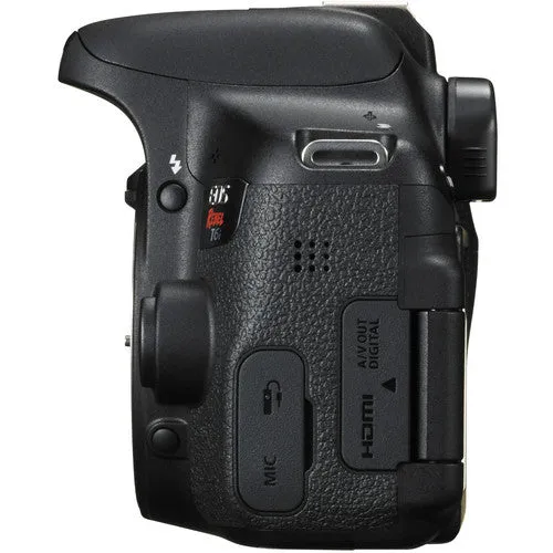 Canon EOS Rebel T6i/800D DSLR Camera with 18-55mm |Telephoto &amp; Wideangle Lenses| Filters| Flash| Tripod| 32GB MC| Cleaning Kit &amp; More