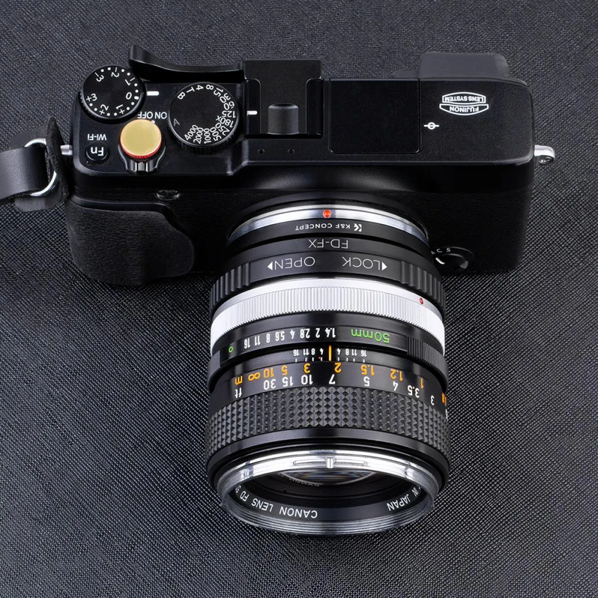 Canon FD Lens to Fujifilm FX Mount Mirrorless Camera Adapter K&F Concept Lens Mount Adapter