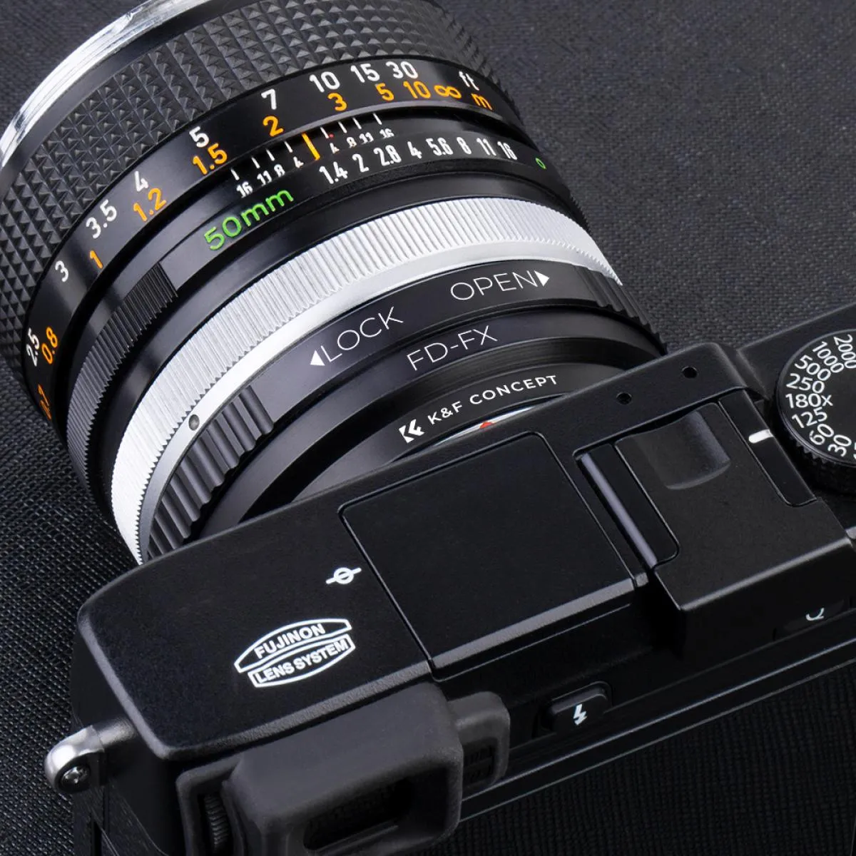 Canon FD Lens to Fujifilm FX Mount Mirrorless Camera Adapter K&F Concept Lens Mount Adapter