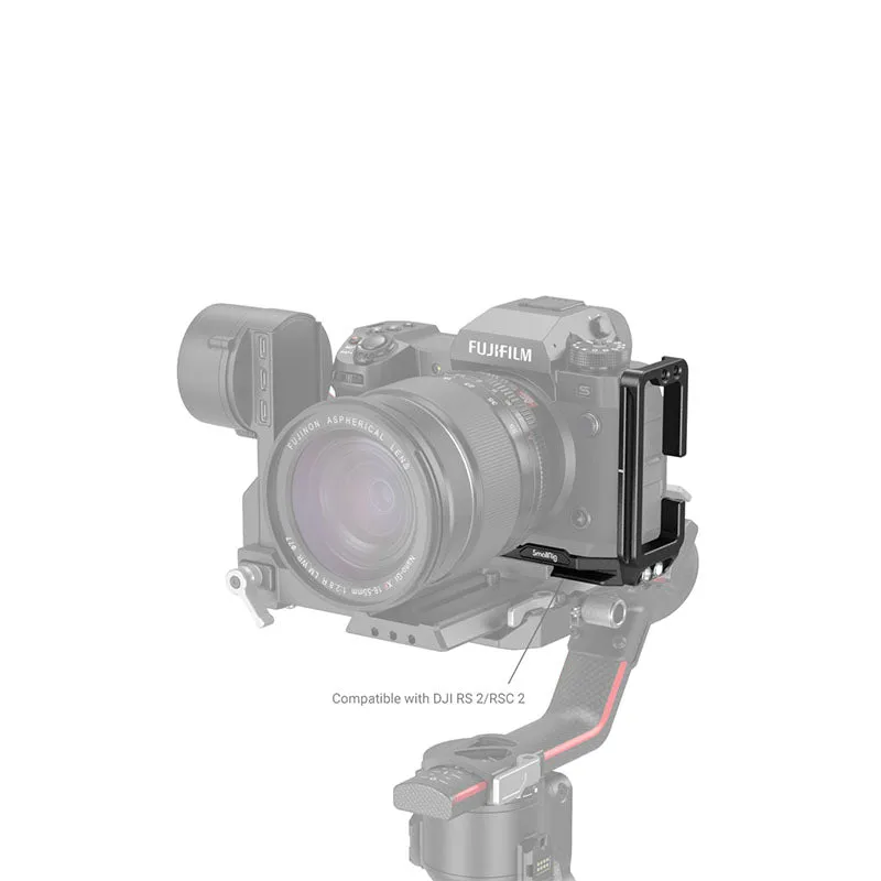 [CLEARANCE] SmallRig L Bracket with Built-in Arca-Type AR Quick Release Base Plate, 1/4"-20 Threaded Holes and Wrist Strap Hole for Fujifilm X-H2S Mirrorless Camera 3928B