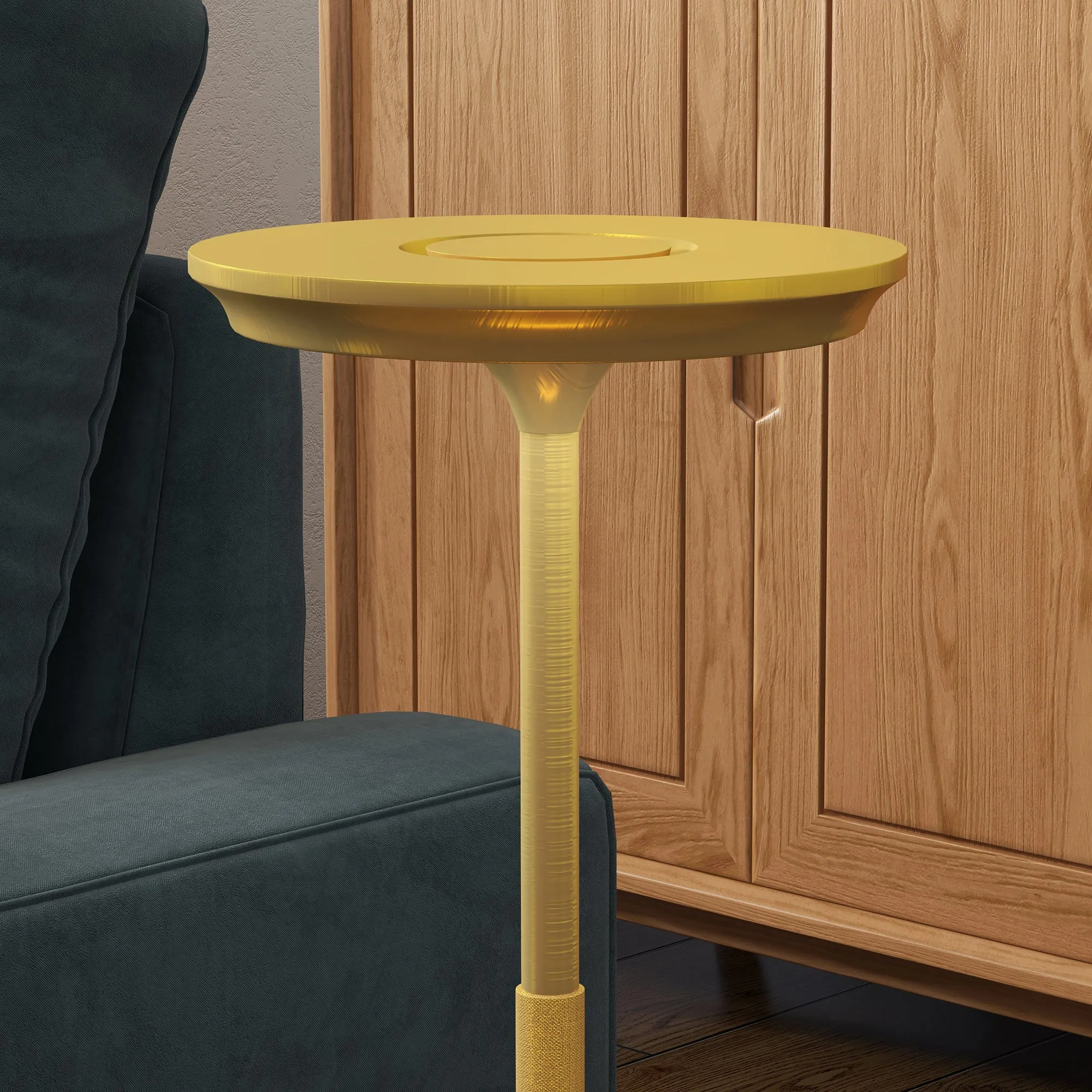 Cordless Table Lamp, Touch LED Desk Lamp with 4000mAh Rechargeable Battery, 3 Colour, for Bedroom Living Room, Gold Tone