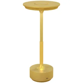 Cordless Table Lamp, Touch LED Desk Lamp with 4000mAh Rechargeable Battery, 3 Colour, for Bedroom Living Room, Gold Tone