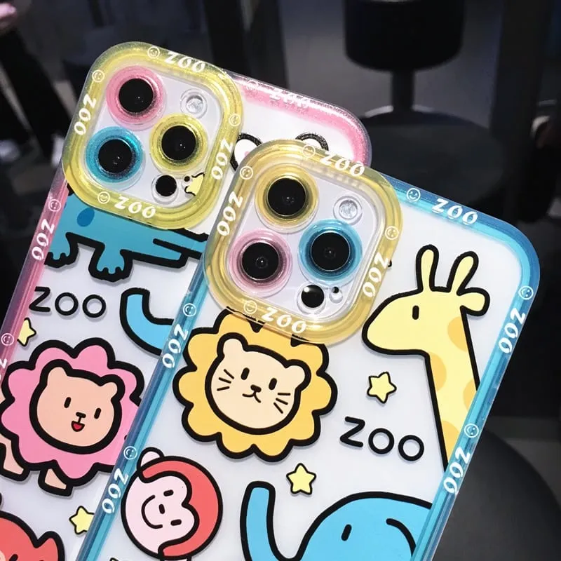 Cute Cartoon Animal Soft Silicone iPhone Case