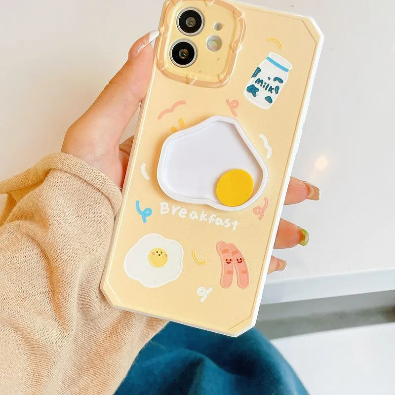 Cute Diamond Frame Egg iPhone Cases