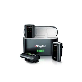 Digitek® (DWM-107) 2-in-1 Wireless Microphone with TFT Card Recording & 360° Sound Capture, 60m Range, 2.4 GHz RF, 9Hrs Run Time, Noise Cancellation, Plug & Play, Compatible with Android, iOS, DSLR