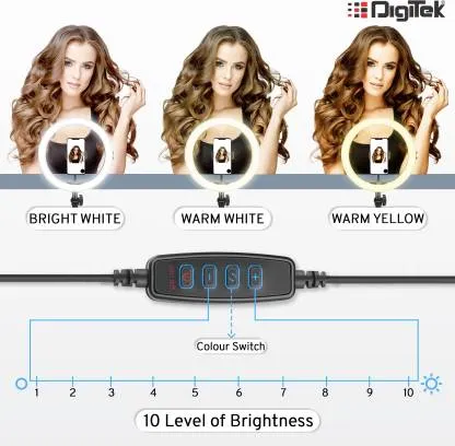 Digitek Ring Light DRL 12C  12 inch Ring Light with Tripod Stand