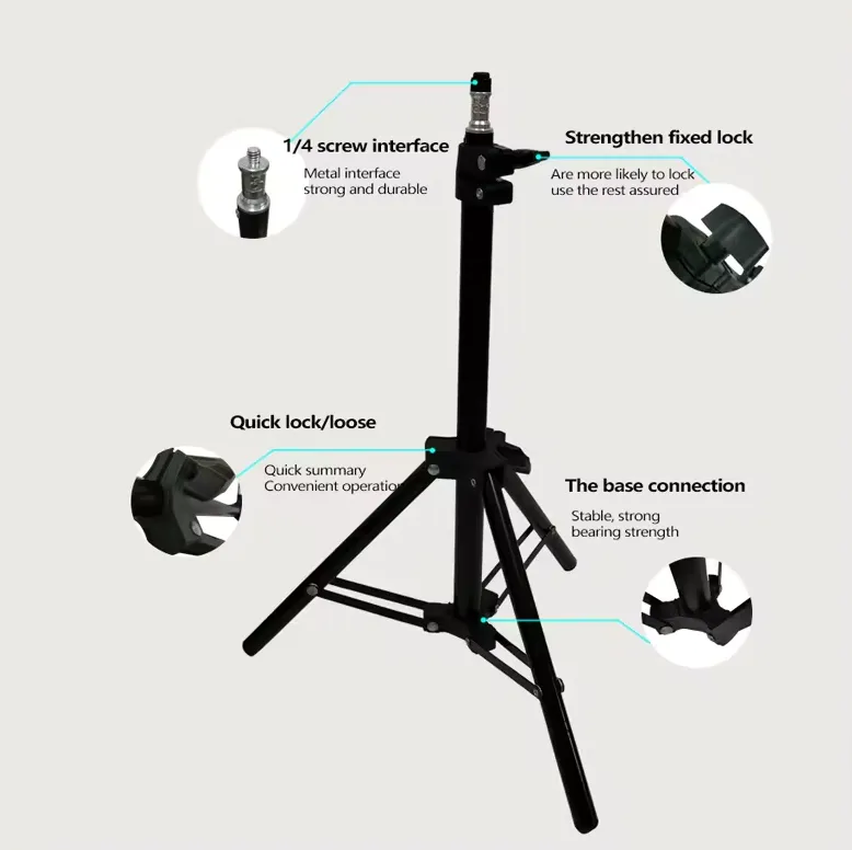 Extendable Multi-Functional Aluminum Tripod Stand