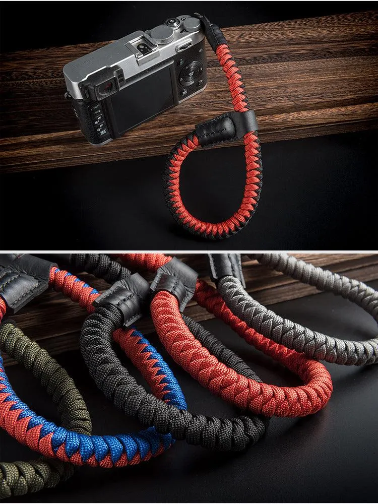 Fabufabu Quick Release Camera Hand Strap Wrist Strap for SLR DSLR Digital Mirrorless Cameras Adjustable Climbing Rope