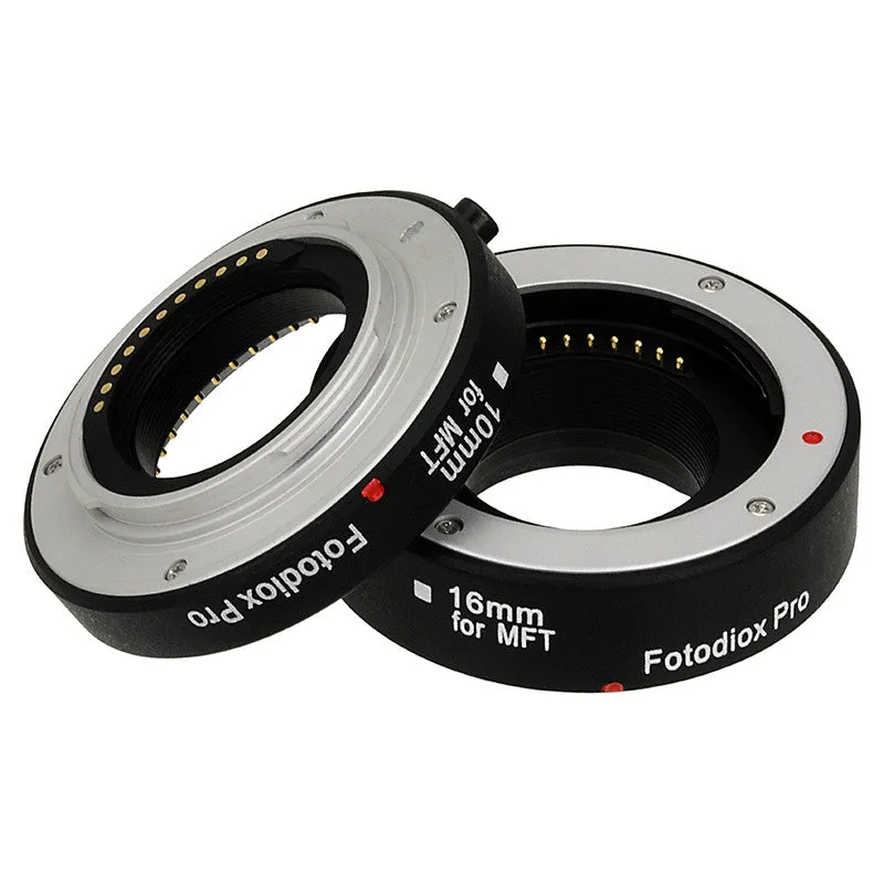 Fotodiox Automatic Macro Extension Tube Set for Micro Four Thirds (MFT, M4/3) Mount Mirrorless Cameras for Extreme Close-up Photography