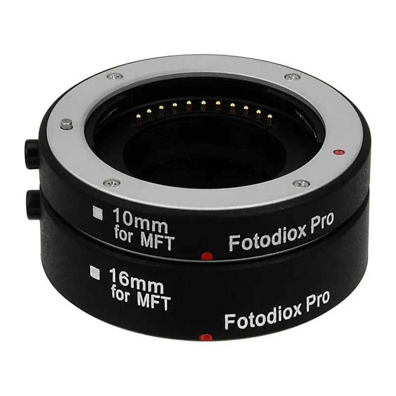 Fotodiox Automatic Macro Extension Tube Set for Micro Four Thirds (MFT, M4/3) Mount Mirrorless Cameras for Extreme Close-up Photography