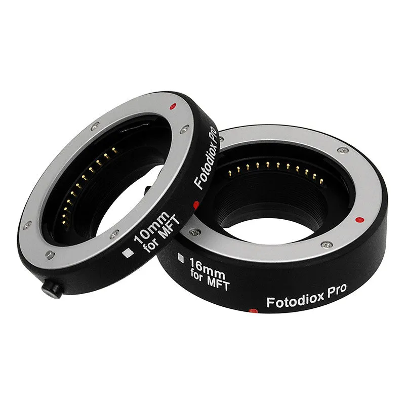 Fotodiox Automatic Macro Extension Tube Set for Micro Four Thirds (MFT, M4/3) Mount Mirrorless Cameras for Extreme Close-up Photography