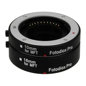 Fotodiox Automatic Macro Extension Tube Set for Micro Four Thirds (MFT, M4/3) Mount Mirrorless Cameras for Extreme Close-up Photography
