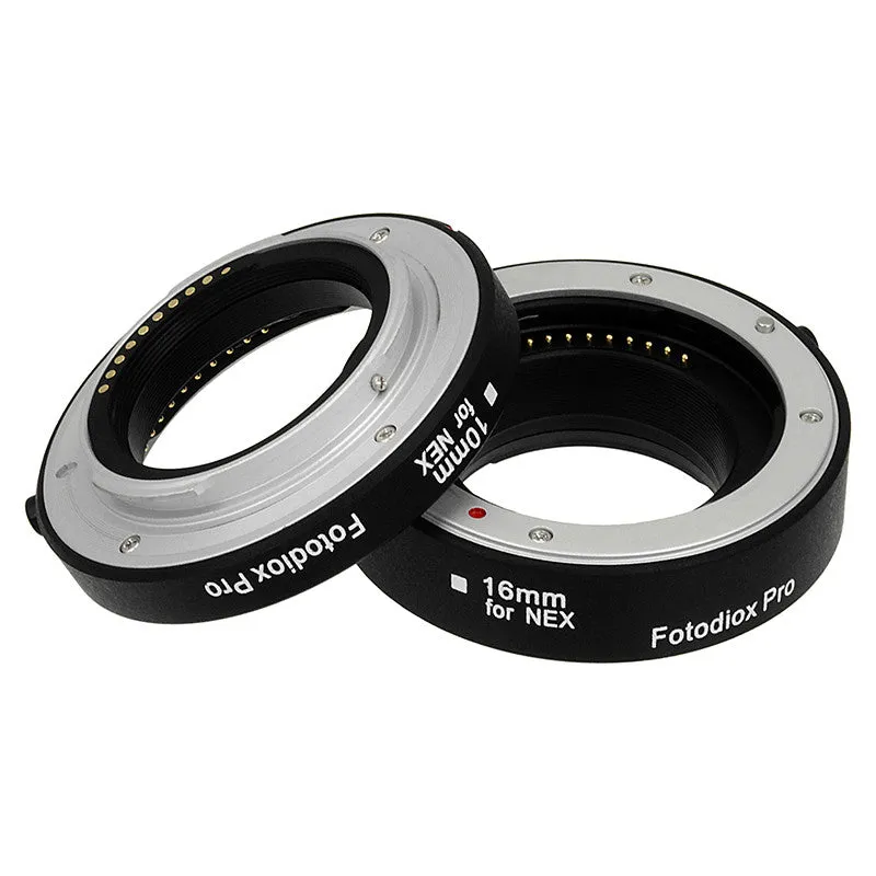 Fotodiox Automatic Macro Extension Tube Set for Sony Alpha E-Mount Mirrorless Cameras for Extreme Close-up Photography