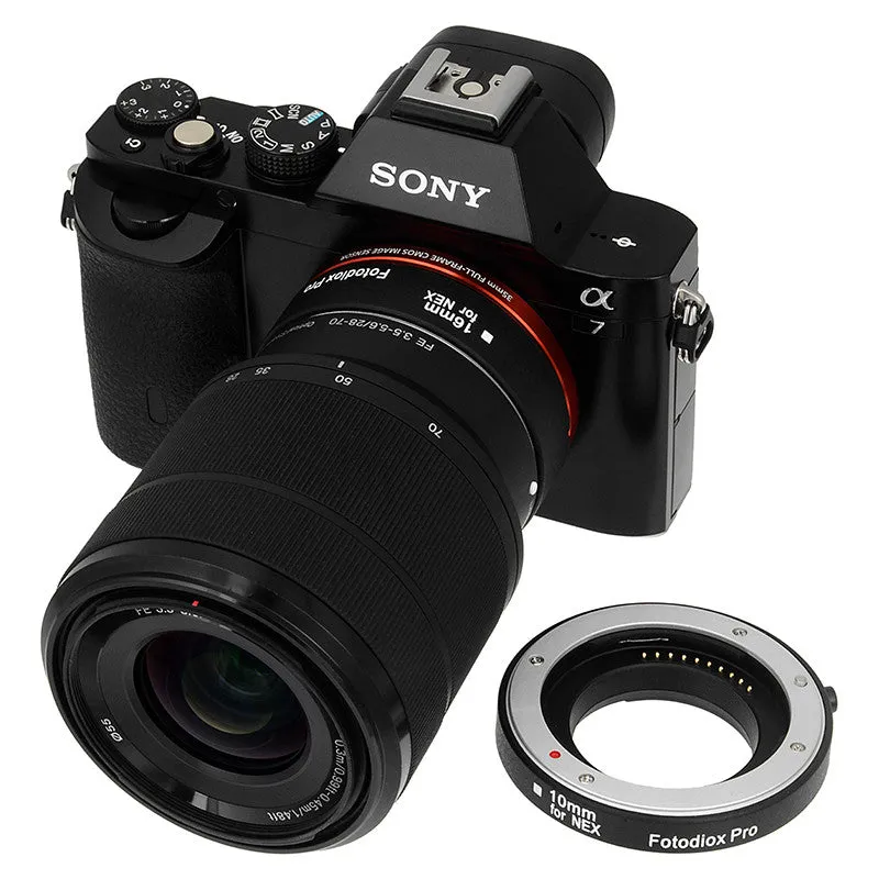 Fotodiox Automatic Macro Extension Tube Set for Sony Alpha E-Mount Mirrorless Cameras for Extreme Close-up Photography