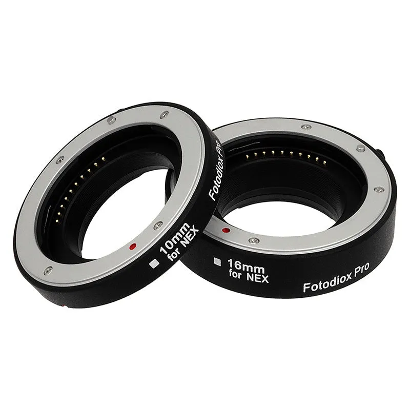 Fotodiox Automatic Macro Extension Tube Set for Sony Alpha E-Mount Mirrorless Cameras for Extreme Close-up Photography