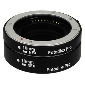 Fotodiox Automatic Macro Extension Tube Set for Sony Alpha E-Mount Mirrorless Cameras for Extreme Close-up Photography