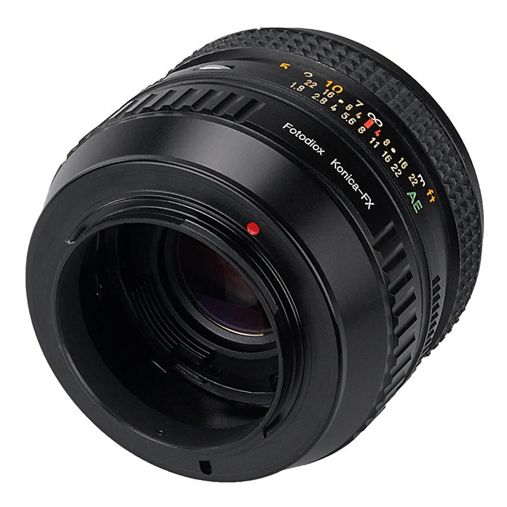 Fotodiox Lens Mount Adapter - Konica Auto-Reflex (AR) SLR Lens to Fujifilm Fuji X-Series Mirrorless Camera Body