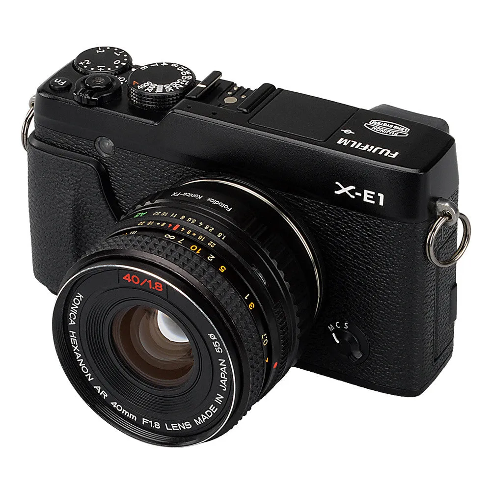 Fotodiox Lens Mount Adapter - Konica Auto-Reflex (AR) SLR Lens to Fujifilm Fuji X-Series Mirrorless Camera Body