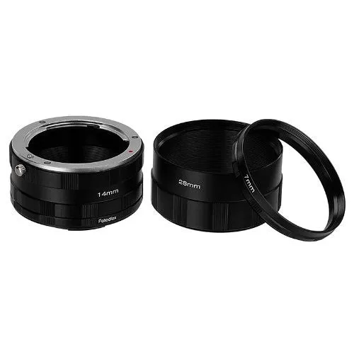 Fotodiox Macro Extension Tube Set for Canon EOS M (EF-M) Mount Mirrorless Cameras for Extreme Close-up Photography