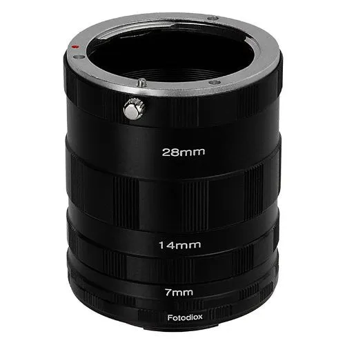 Fotodiox Macro Extension Tube Set for Fujifilm Fuji X-Series Mirrorless Cameras for Extreme Close-up Photography