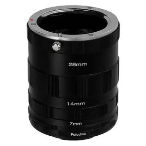 Fotodiox Macro Extension Tube Set for Fujifilm Fuji X-Series Mirrorless Cameras for Extreme Close-up Photography