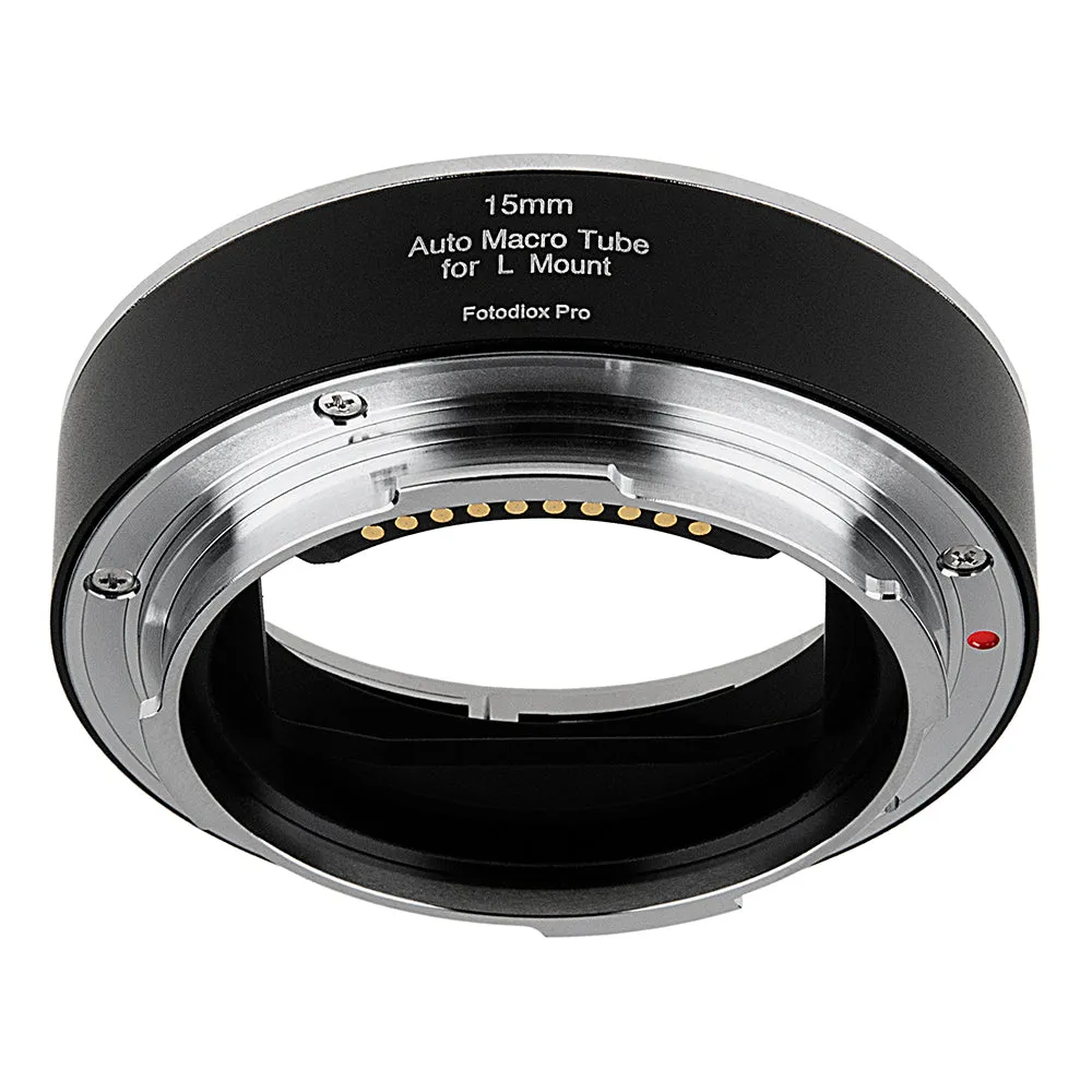 Fotodiox Pro Automatic Macro Extension Tube, 15mm Section - for L-Mount Alliance Mirrorless Cameras for Extreme Close-up Photography