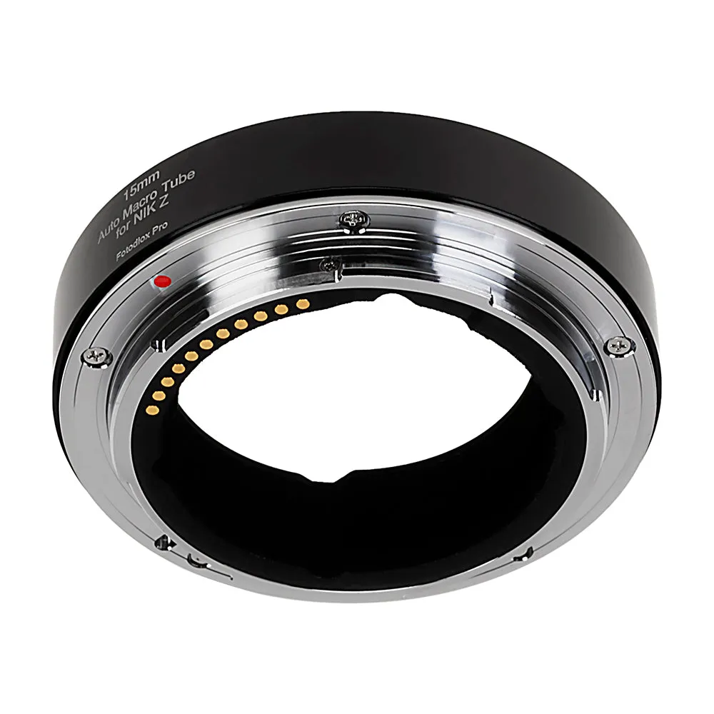 Fotodiox Pro Automatic Macro Extension Tube, 15mm Section - for Nikon Z-Mount MILC Cameras for Extreme Close-up Photography