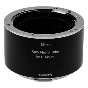 Fotodiox Pro Automatic Macro Extension Tube, 35mm Section - for L-Mount Alliance Mirrorless Cameras for Extreme Close-up Photography