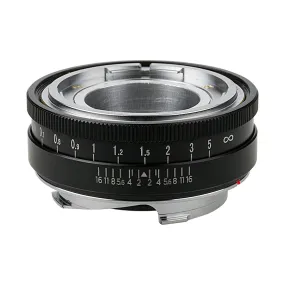 Fotodiox Pro Lens Adapter with Leica 6-Bit M-Coding - Compatible with Voigtländer Nokton & Ultron 50mm Lenses to Leica M Mount Rangefinder Cameras