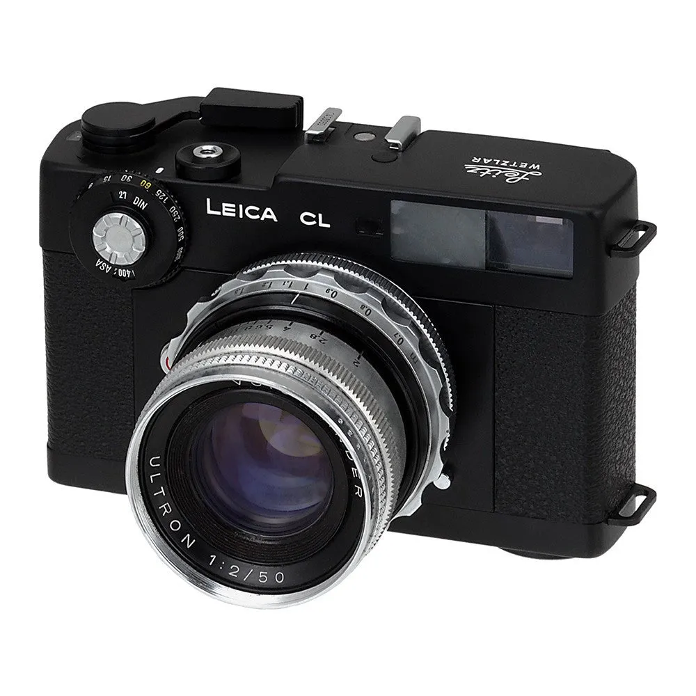 Fotodiox Pro Lens Adapter with Leica 6-Bit M-Coding - Compatible with Voigtländer Nokton & Ultron 50mm Lenses to Leica M Mount Rangefinder Cameras