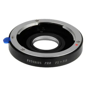 Fotodiox Pro Lens Mount Adapter - Fuji Fujica X-Mount SLR 35mm Film Lens to Nikon F Mount SLR Camera Body