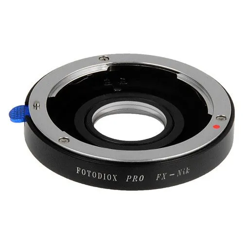 Fotodiox Pro Lens Mount Adapter - Fuji Fujica X-Mount SLR 35mm Film Lens to Nikon F Mount SLR Camera Body