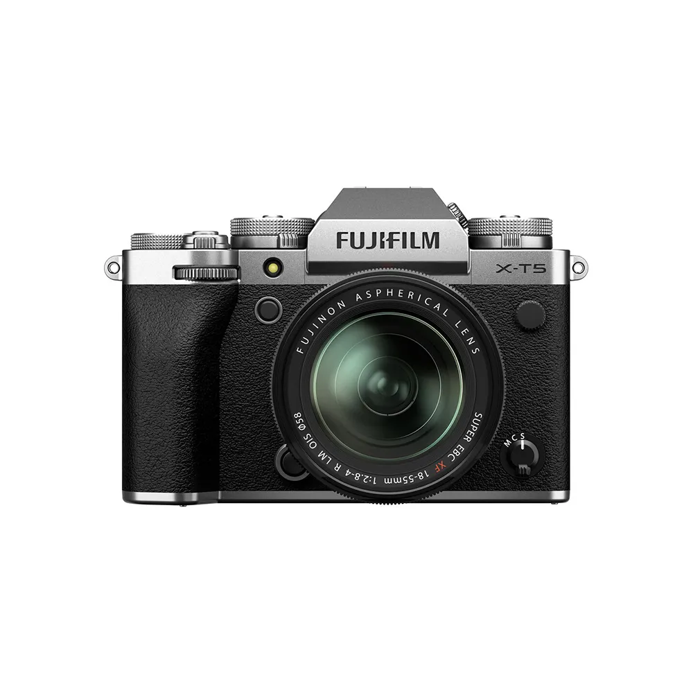 FUJIFILM X-T5 Body with XF 16-80mm f/4 OIS WR / 16-50mm f/2.8-4.8 R LM WR / 18-55mm f/2.8-4 R LM OIS Lens Mirrorless Camera Kit with 40MP APS-C X-Trans CMOS 5 HR BSI Sensor, X-Processor 5, and 7-Stop In-Body Image Stabilization
